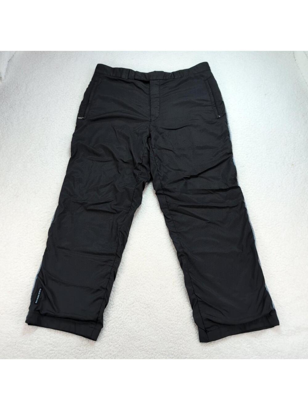 Vintage Burberry Golf Pants Men's size 34 Authentic Navy Blue Side Stripe